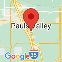 Map of Pauls Valley, OK US